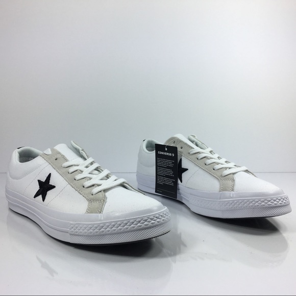 converse one star black canvas